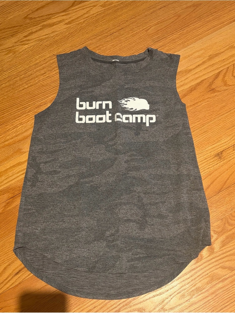 Burn Boot Camp Women's Gray Sleeveless Tank